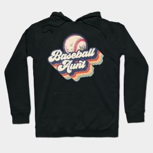 Retro Baseball Aunt Mother's Day Hoodie